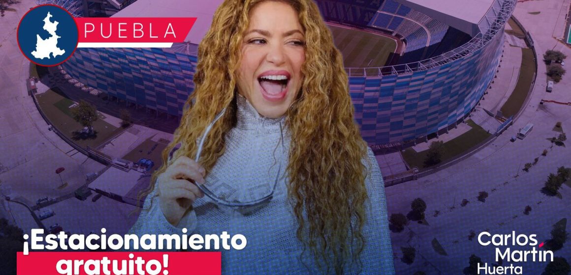 Habrá estacionamiento gratuito para concierto de Shakira
