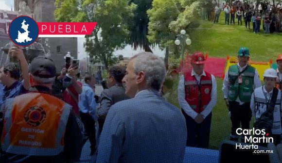 Con éxito, Puebla realiza Segundo Simulacro Nacional de sismo