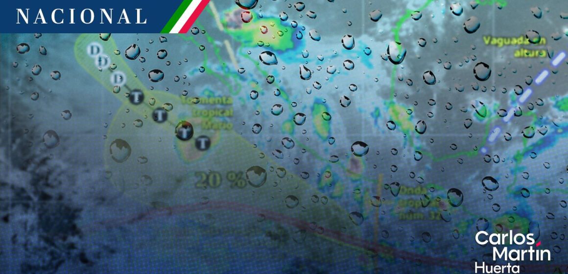 Tormenta tropical ‘Mario’ y monzón mexicano provocan lluvias intensas en gran parte del país