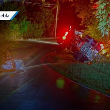 Volcadura de pipa de gas genera cierre de la carretera federal Teziutlán-Nautla