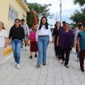 Ariadna Ayala entrega pavimentación en la colonia Los Ángeles en Atlixco