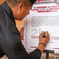 Firma Omar Muñoz convenio con la Universidad Mesoamericana de Puebla