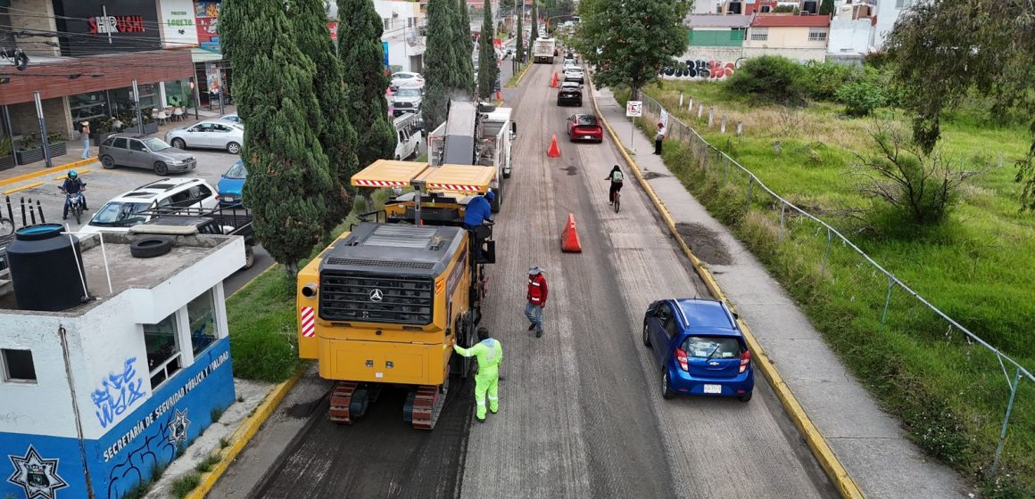 Puebla invierte en tu movilidad: inicia rehabilitación en 4.5 km del Camino Real a Cholula