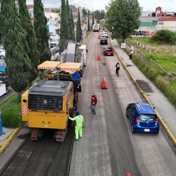 Puebla invierte en tu movilidad: inicia rehabilitación en 4.5 km del Camino Real a Cholula