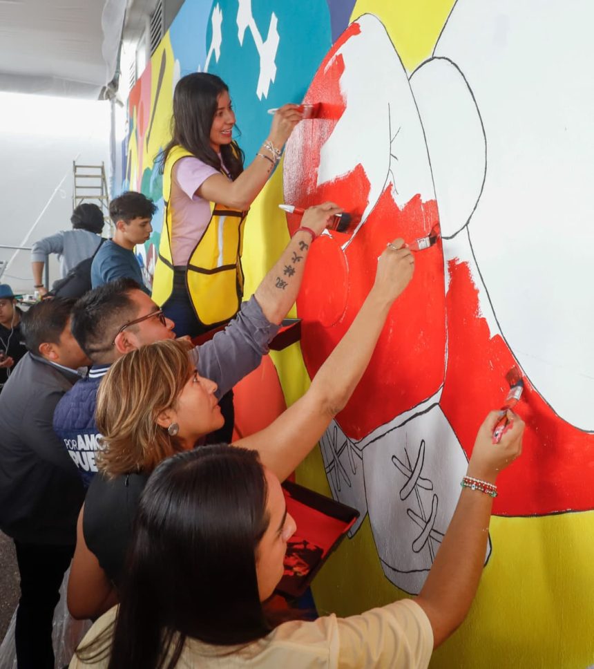 Juventud poblana transforma espacios en arte con Jornada Nacional de Tequios y Murales