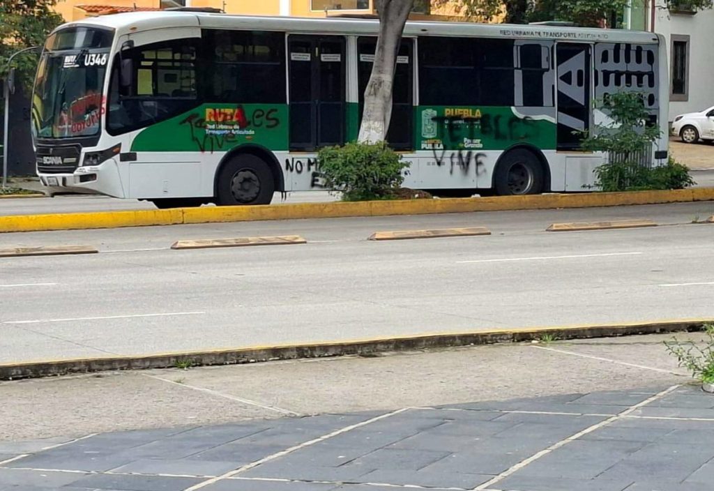 Sistema RUTA: Vandalismo en línea 3 afecta movilidad en Puebla 1 ruta