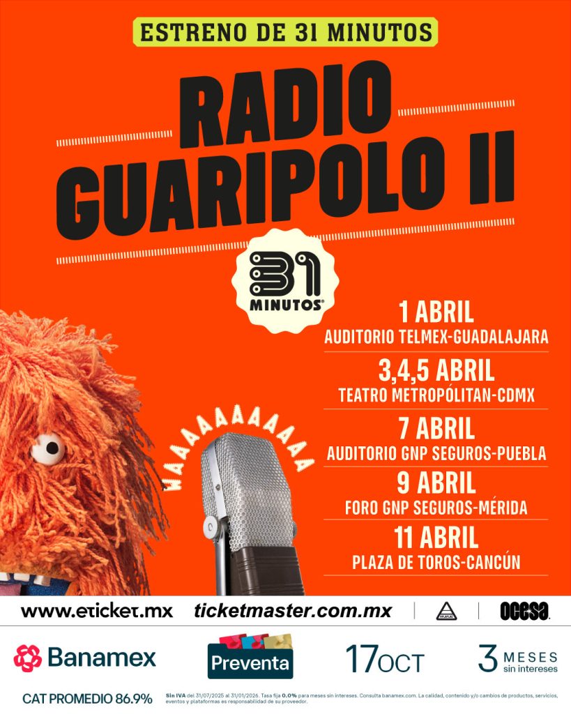 31 Minutos regresa a Puebla con su nuevo espectaculo Radio Guaripolo II 2