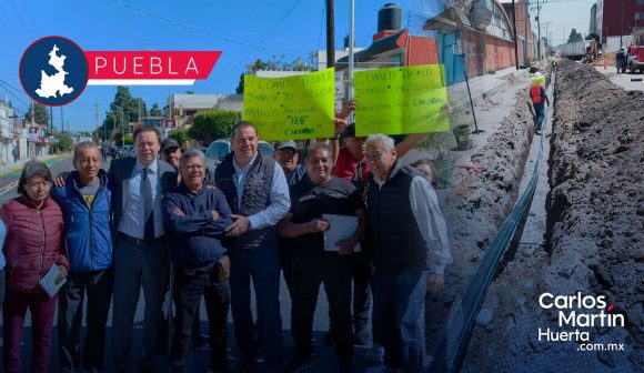 Agua de Puebla renueva red hídrica en La Libertad y Aquiles Serdán en beneficio de más 18 mil habitantes