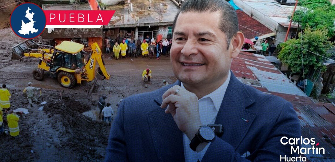 Puebla logra conectividad casi en 100% en la Sierra Norte tras lluvias: Armenta