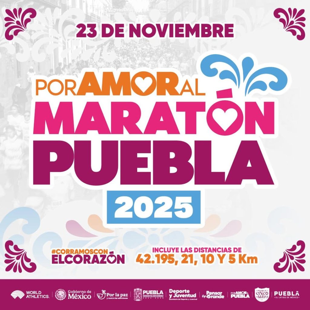 Anuncian el Maratón Puebla 2025 con cuatro distancias