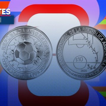 Argentina presenta moneda conmemorativa del Mundial 2026 con tributo a Maradona