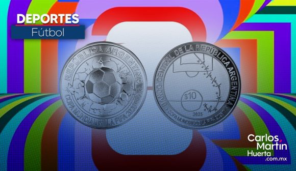 Argentina presenta moneda conmemorativa del Mundial 2026 con tributo a Maradona