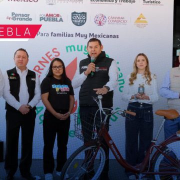 Armenta presenta bicicletas eléctricas y 500 kilómetros de ciclovías para transformar la movilidad en Puebla