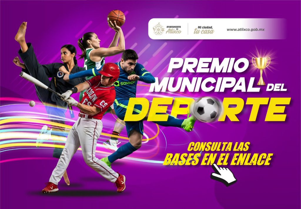 Atlixco convoca al Premio Municipal del Deporte 2025