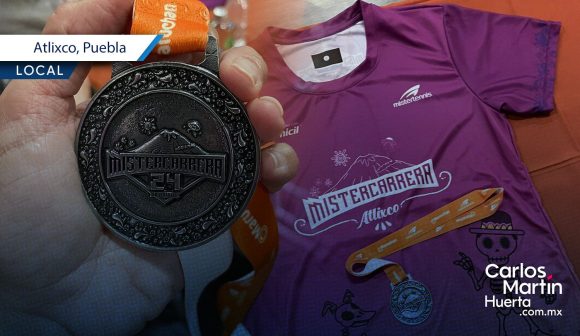 Atlixco presenta la playera y medalla de la Mistercarrera 2025