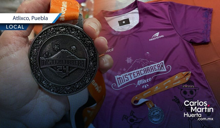 Atlixco presenta la playera y medalla de la Mistercarrera 2025