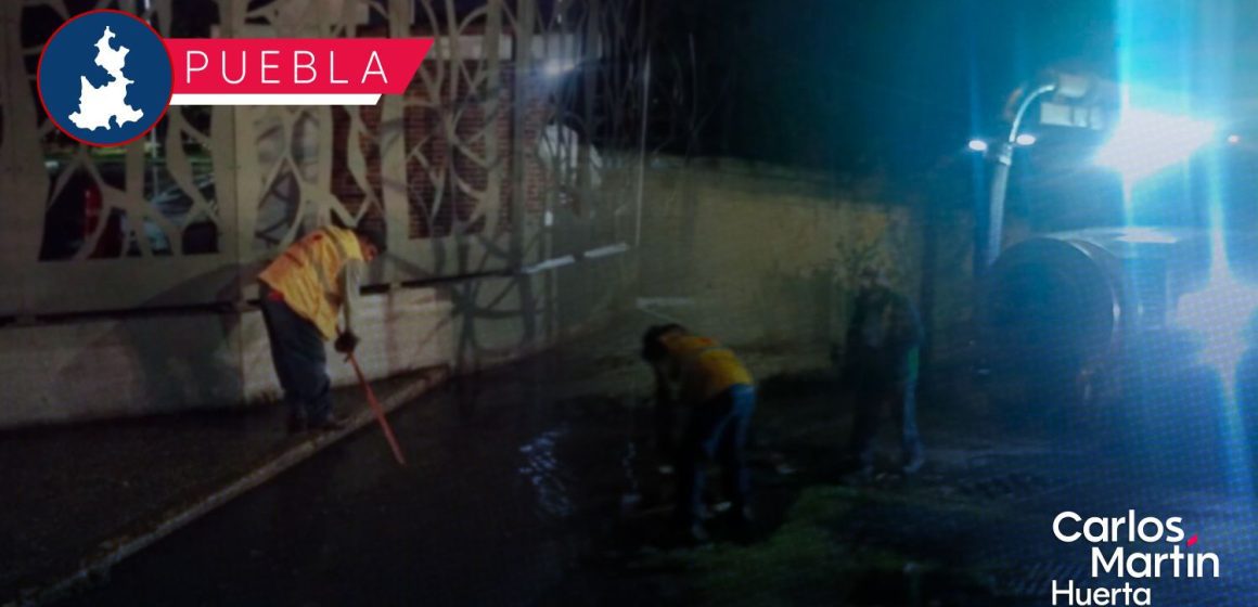 Ayuntamiento y Agua de Puebla implementan medidas tras intensas lluvias