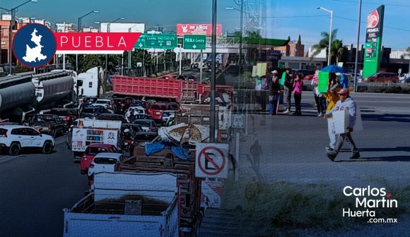 Bloqueo total en Periférico Ecológico por protesta de transportistas