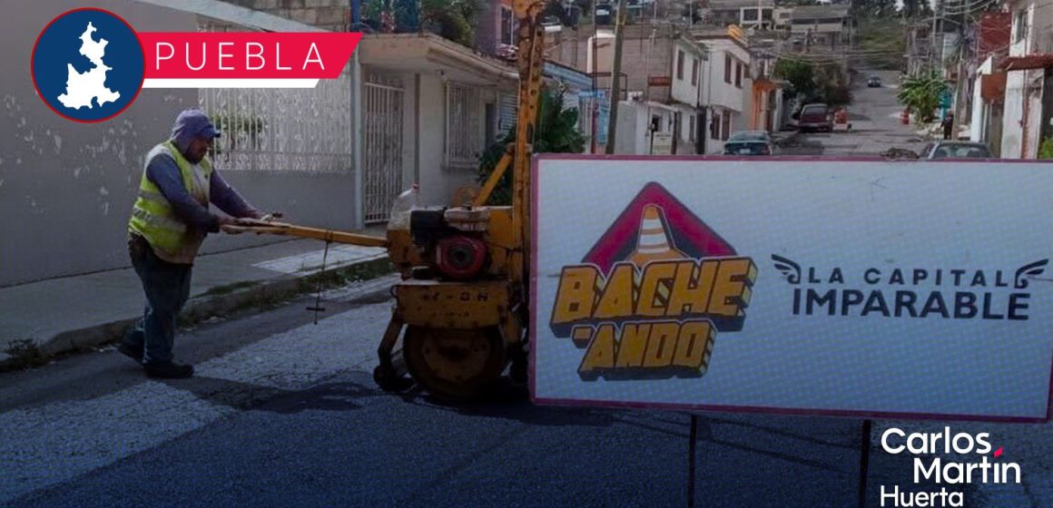 Campaña Bacheando Puebla: Trabajo intensivo en calles de la capital este 9 de octubre