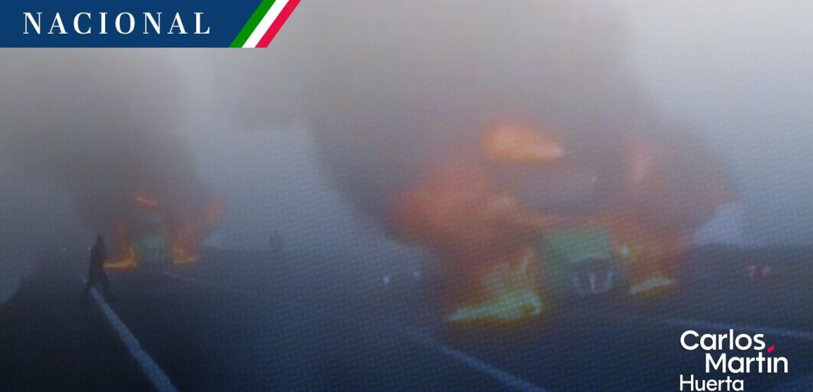 Choque e incendio en la carretera Puebla-Córdoba generó cierre total