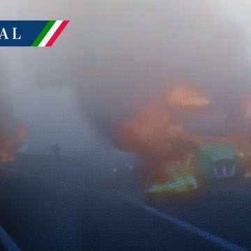 Choque e incendio en la carretera Puebla-Córdoba generó cierre total