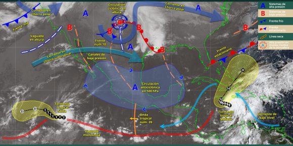 Alerta de clima severo: Riesgo de torbellinos en tres estados por frente frío 10