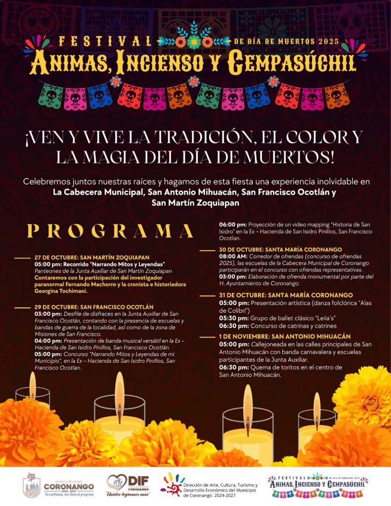 Coronango invita al Festival Ánimas, Incienso y Cempasúchil 2025 1 Coronango invita al Festival Ánimas, Incienso y Cempasúchil 2025