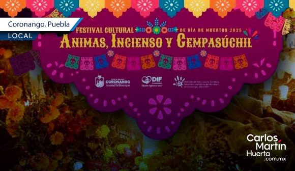 Coronango invita al Festival Ánimas, Incienso y Cempasúchil 2025