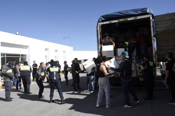 Recibe BUAP 60 toneladas de víveres por parte de la UNAM para damnificados de la Sierra Norte