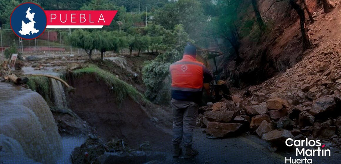 Se reduce a 29 localidades incomunicadas en la Sierra de Puebla tras lluvias