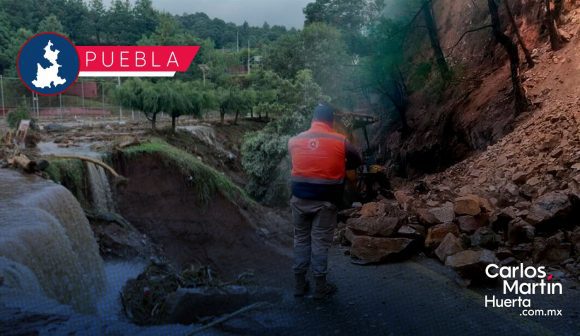 Se reduce a 29 localidades incomunicadas en la Sierra de Puebla tras lluvias
