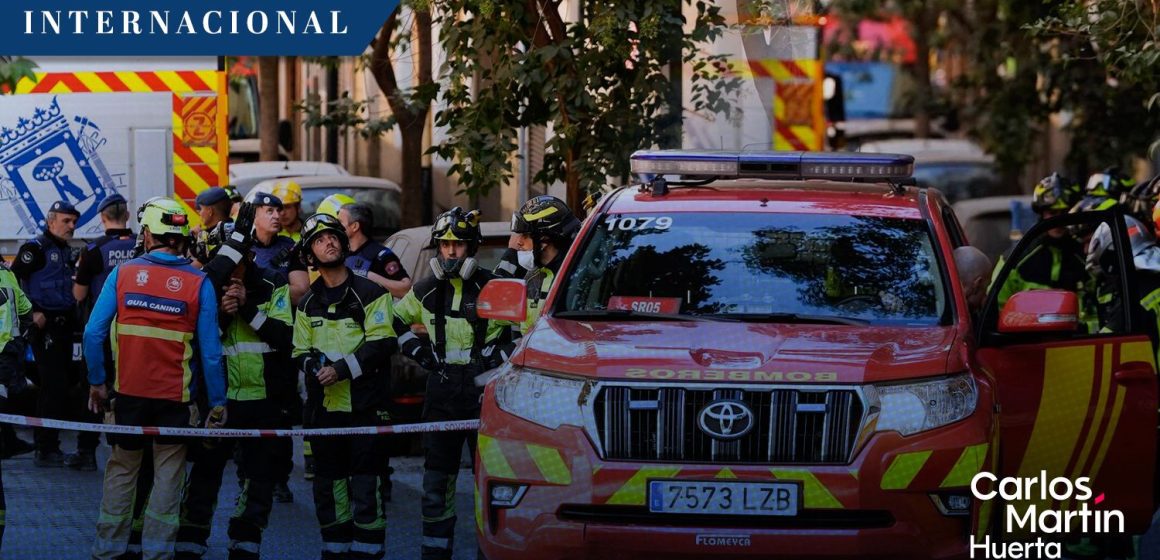 Derrumbe en edificio de Madrid deja tres heridos y cuatro desaparecidos