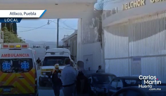 Desprendimiento de techo en secundaria de Atlixco deja seis lesionados