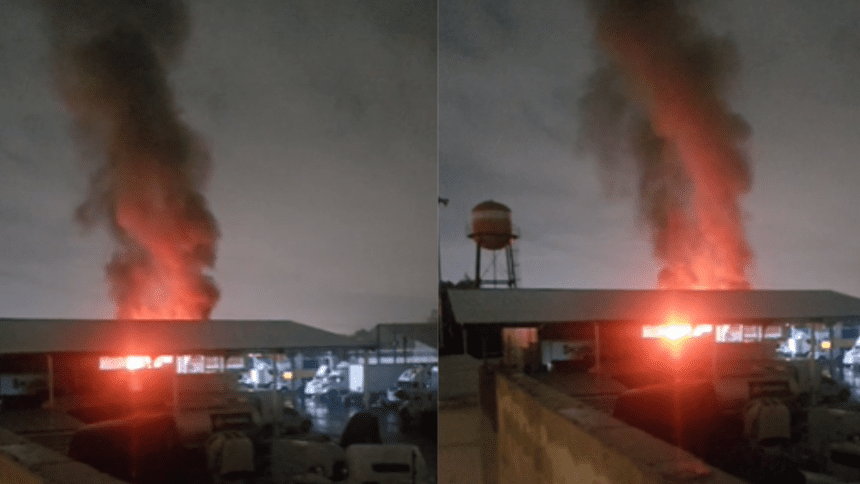 Controlan incendio en taller mecánico de La Ciénega; sin personas lesionadas