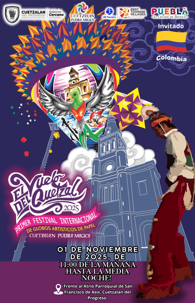 El Vuelo del Quetzal 2025 en Cuetzalan: Primer Festival Internacional de Globos Artísticos de Papel 1 El Vuelo del Quetzal 2025 en Cuetzalan: Primer Festival Internacional de Globos Artísticos de Papel