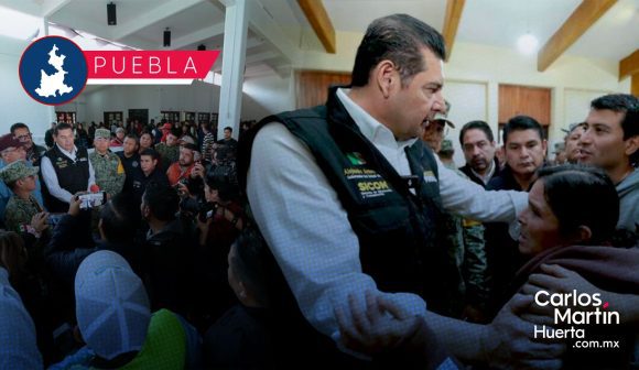 En coordinación, órdenes de gobierno supervisan atención a afectados por lluvias en Puebla