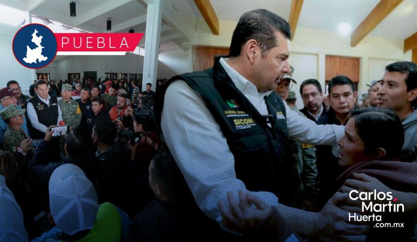 En coordinación, órdenes de gobierno supervisan atención a afectados por lluvias en Puebla
