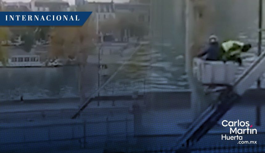 Video muestra descenso y fuga de los ladrones del Museo del Louvre