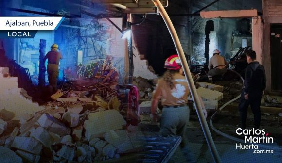 Explosión de polvorín destruye vivienda en Ajalpan; no se reportan heridos
