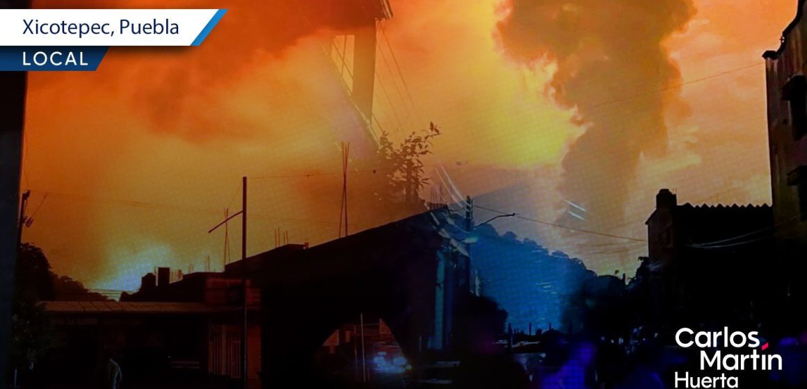 Explota ducto de Pemex en medio de fuertes inundaciones en Xicotepec