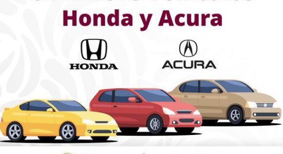 Profeco emite llamado a revisión por falla en Honda y Acura