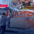 La 28 de Octubre se manifiesta en las calles de Puebla