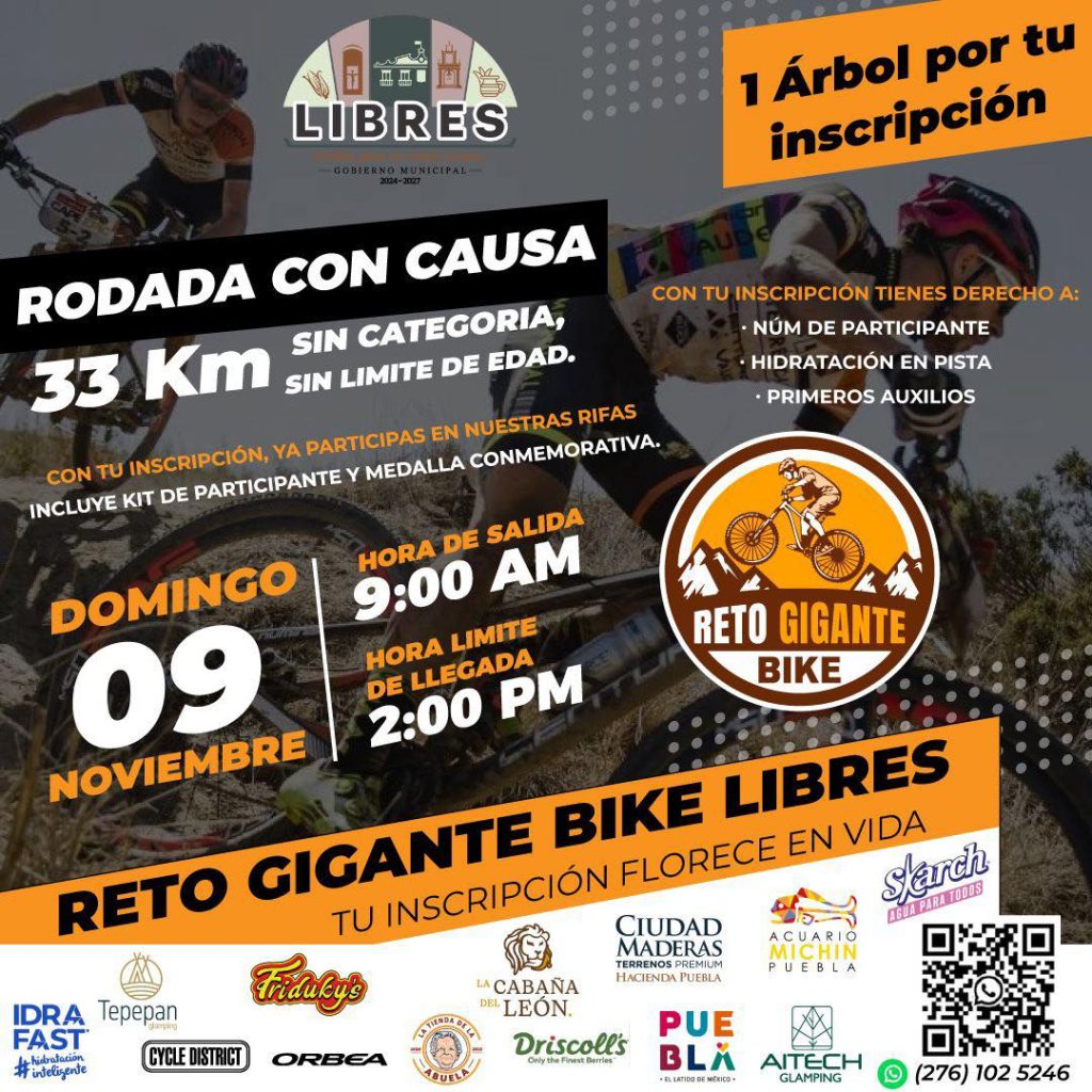 Libres invita al Reto Gigante Bike 2025 para impulsar la reforestación 1 Libres invita al Reto Gigante Bike 2025 para impulsar la reforestación