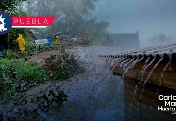 Lluvias en Puebla: refuerzan prevención en la Sierra Norte ante posible emergencia
