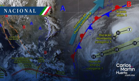 Alerta en 17 estados: Lluvias intensas por baja presión con potencial ciclónico
