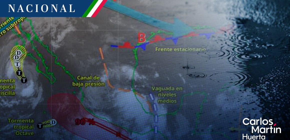 Tormenta tropical Priscilla se aleja, pero nueva baja presión amenaza con lluvias torrenciales