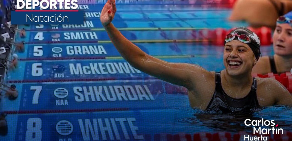 Miranda Grana hace historia con medalla de bronce en Copa del Mundo de Natación