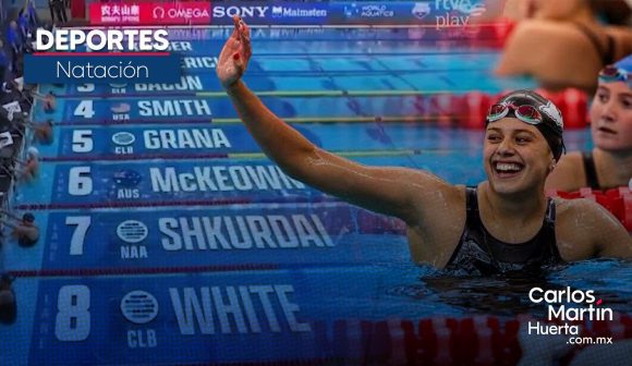 Miranda Grana hace historia con medalla de bronce en Copa del Mundo de Natación