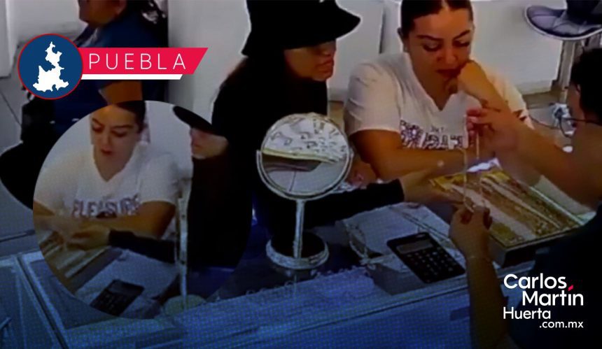 Portada Mujeres roban cadena de oro de 50 mil pesos en joyería del Centro Histórico CMH Mujeres roban cadena de oro de 50 mil pesos en joyería del Centro Histórico