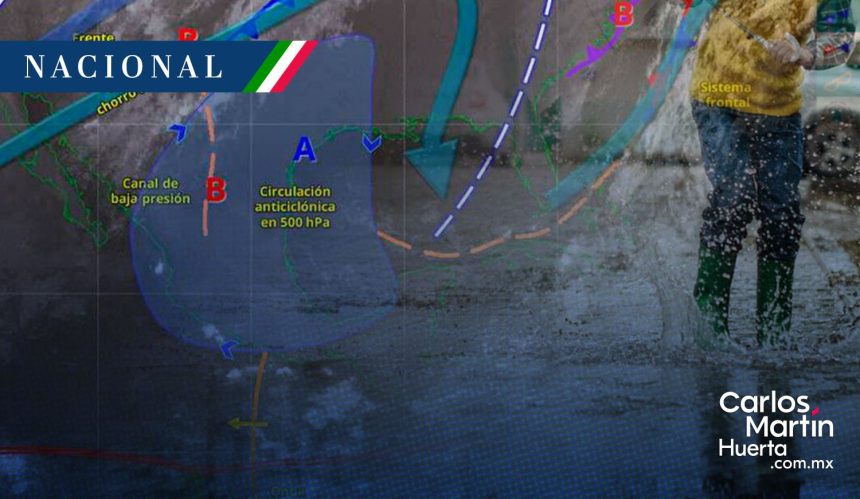 Alerta por lluvias y vientos fuertes: Onda tropical 37 y vaguada monzónica afectarán 30 estados